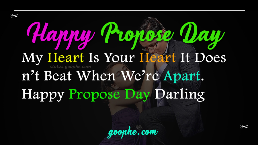 Propose Day Status For Couples