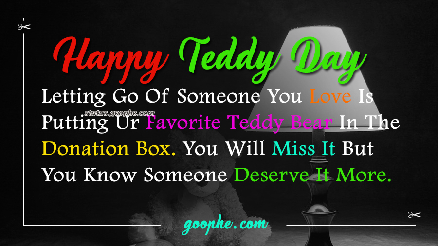 Teddy Day Status for Wife