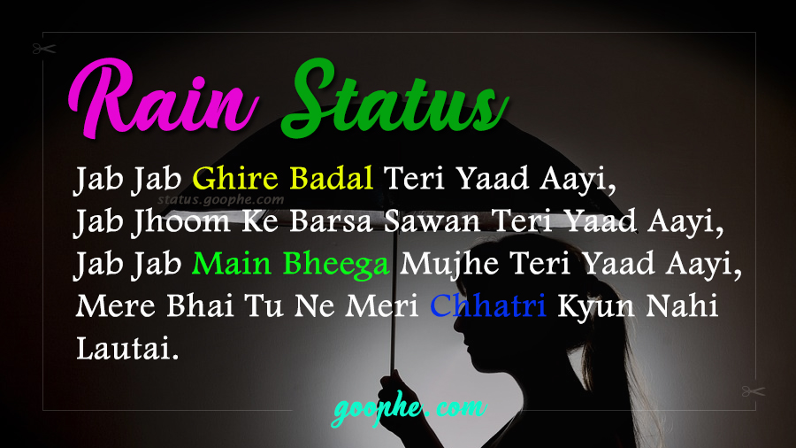 Barsat Status in Hindi